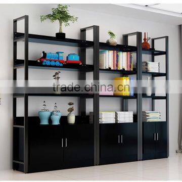 Cheap Wood Melamine Bookcases Bookshelves With Ladder photo-6