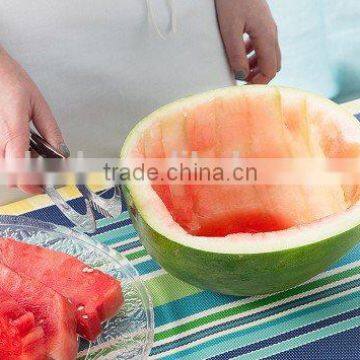 2016 Online Shopping Vegetable Slicer as Seen on tv Watermelon Cutter Knife With Rubber Handle photo-3