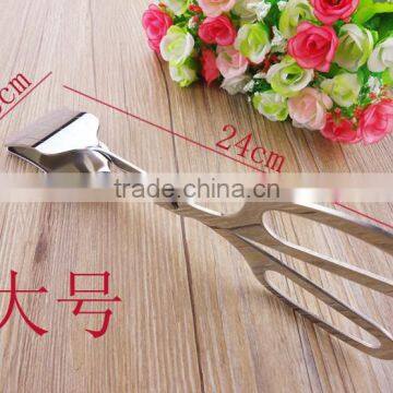 OEM Logo Cooking Tools Utensils 10inch Stainless Steel Kitchen Scissor Tongs , Bbq Scissor Tongs photo-3