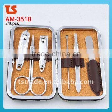 2014 new 7PC Cheap stainless nail manicure set tools AM-351B(2)