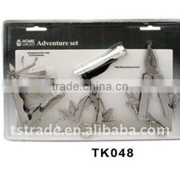 2014 Hardware multi function stainless steel plier hand tools with blister card TK048