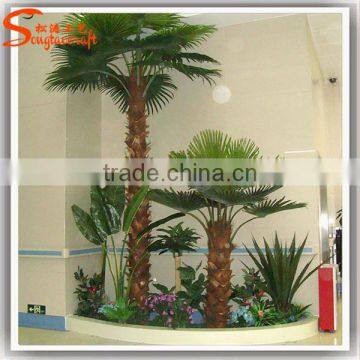 Factory Hot Sale Fake Large Outdoor Artificial Plastic Palm Trees Plants Palmier photo-6