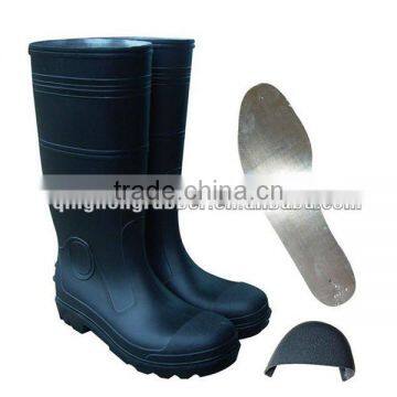 CE 20345 S5 steel toe and sole PVC safety boot