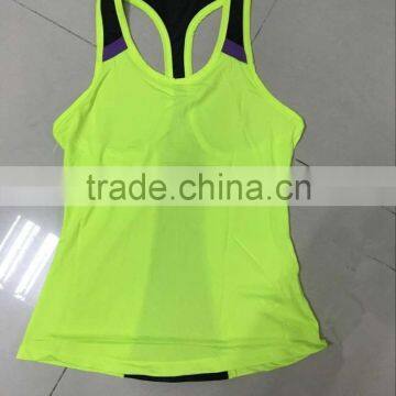 Women fashion design dryfit gym fitness singlet