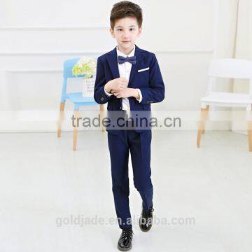 Custom Made High Class All Black Trendy Kids Tuxedo Suit Business Suits for Children photo-3