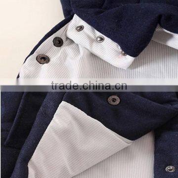 Factory Women Fashion Comfortable Winter Spring Sleeveless Asymmetrical Front Short Back Long Blue Jacket photo-5