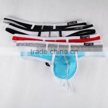 Custom Men's Sey Modal Underwear Comfortable G-strings Translucent U Conve Design Low Rise Thongs Underwear for Man 5 Color photo-4