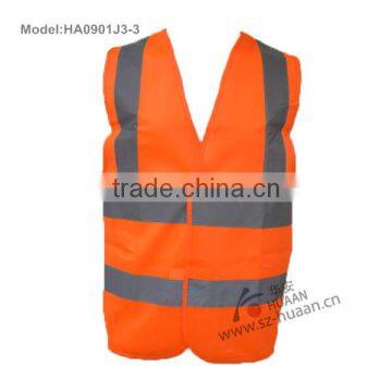 Different colors reflective protective vest for road maintenance workers