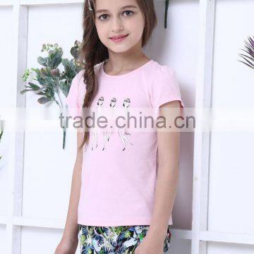 OEM service new design children T-shirt custom girl's printing T-shirt