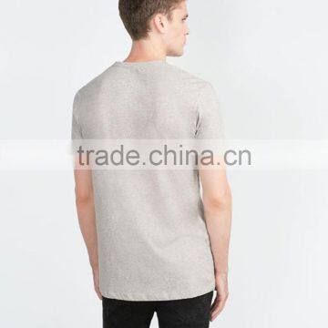 Mens Casual Polyester Blank t Shirt With Pocket photo-2