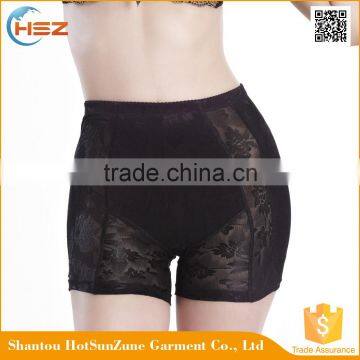 hsz-8997 Wholesale Plus Size Ladies Push Up Butt Plug Panty Shaperwear Fancy Lace Panties Bodycare Underwear