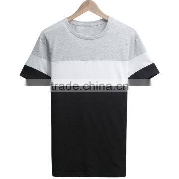 Hot Sale Oversized Promotion Stripe Soft Cotton Plain Man Custom Tshirt photo-4