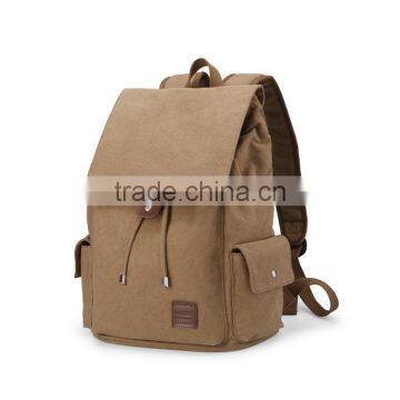 Custom Canvas School Backpack Bag photo-2