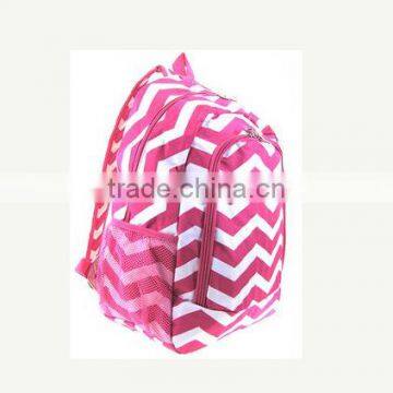 Girls Zig Zag Personalized Chevron Canvas Backpack Monogrammed photo-2