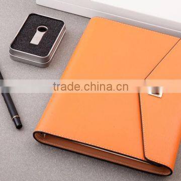 25K PU Leather Planner 3-fold Cover Custom Loose Leaf Binding Organizer Agenda Embossed/gold Foil in Logo photo-4