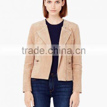 New Fashion Zipped Fastening Through Front Long Sleeve Jacket photo-2