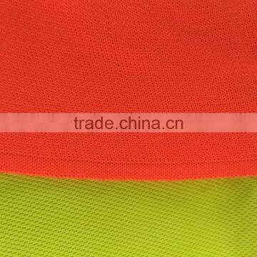 Mens High Quality High Visibility Fluorescent Short Sleeve Contrast Rib Collar Micro Mesh Safety Polo Tshirt photo-6