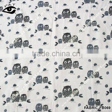 Night Owl Design 100% Linen Fabric Linen Fabric Wholesale Small Minimum Request photo-3