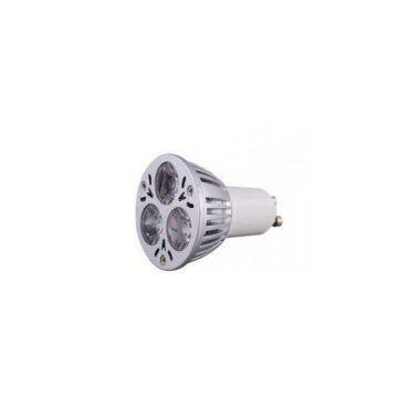 Energy Saving 85 - 265V / 50HZ / GU10 / 3W LED Spot Light Bulb for Shopping Malls Teashops
