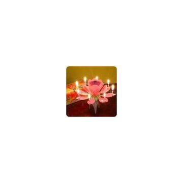 Lotus Music Candle for Birthday