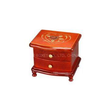 Glossy Lacquer Wooden Jewelry Box with Feet