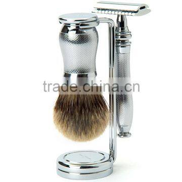 Hks 3-piece DE Shaving Set, Barley and Silvertip