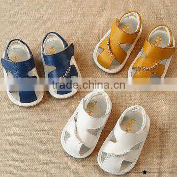 B21406A Baby Simple Leather Sandals Lovely Baby Toddler Shoes photo-4