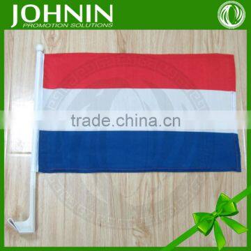 JOHNIN brand Hot selling plastic stick polyester custom printing car flags