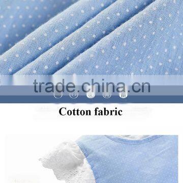 2016 New Arrival Girls Cotton Dress With White Dot photo-5