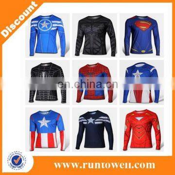 New Runtowell Hero series long sleeve t shirts winter sports clothing
