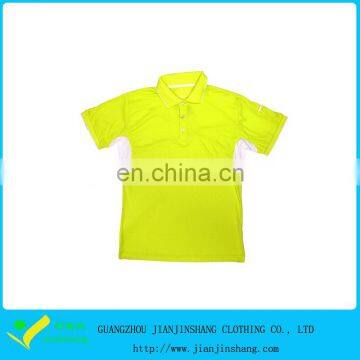 Yellow White Combinations Dri Fit Jersey Suitable Fit Polo Shirts For Lady