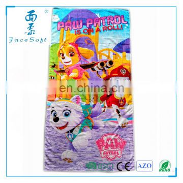 Paw Patrol Audit towel supplier Wholesale Custom Printed Microfiber Beach Sports Towel With Logo