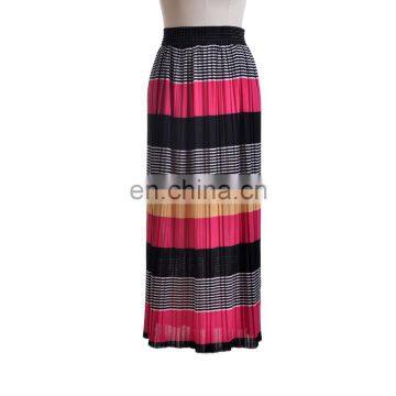 New Arrival Ice Silk Women Long Skirt Colorful Casual Ladies Skirt photo-2