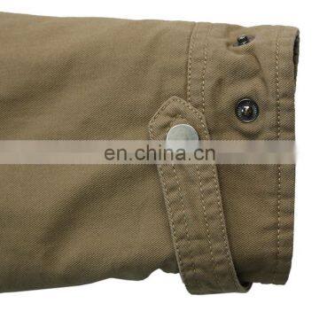 High Quality Cotton Parka With Detachable Hood Mens Parka Jacket photo-5