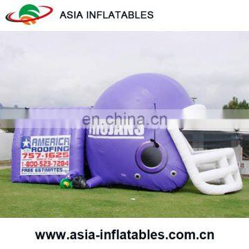 Cheap Hot Sale Giant inflatable Baseball Helmet Tents / Inflatable Football Tunnel Entrance