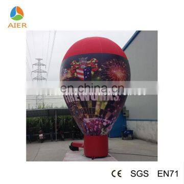 Beautiful advertising inflatable helium hot firework air balloon for sale