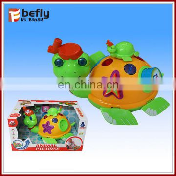 Intelligent plastic electric toy turtle