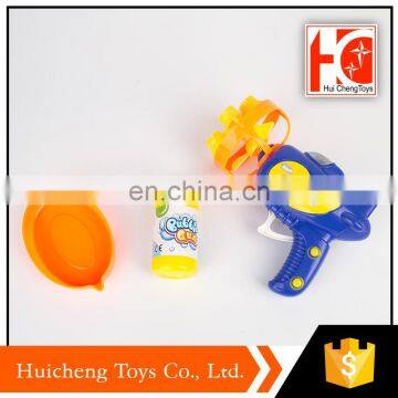 china factory toys hand pressure fan plane soap bubble gun with 4 shower nozzles