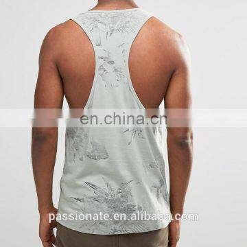 Men Printed Longline Sweat Sleeveless T-shirts Vest photo-2