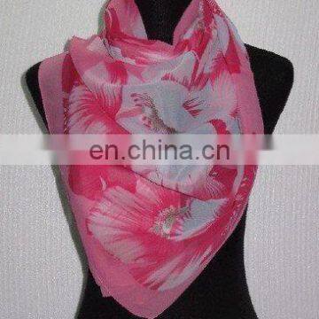 customized design wholesale ladies' fashion chiffon shawl scarf