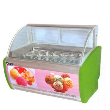 Commercial Ice Cream Display Showcase 12*GN1/3 Pan Ice Cream Freezer Display FMX-SP206A