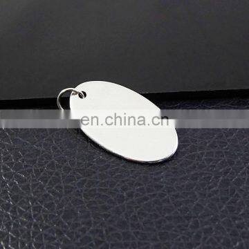 High quality egg shape blank metal key chain for sale