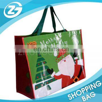 Newest Full Color PP Lamination Printed Stanta Bag Manufacturer Durable Carrying Tote Cheap Promotional Non Woven Gift Bag