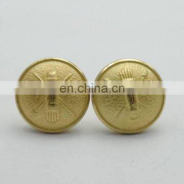 Custom plain brass buttons 21mm