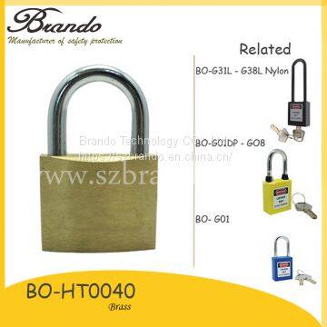 Steel Shackle Brass Body Safety Padlocks with Master Key