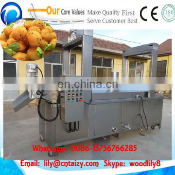 200kg/h continuous frying machine samosa frying machine industrial fryer machine 0086-15736766285