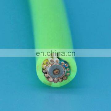 14 core underwater rg59 coaxial cable cctv pipe crawler cable with kevlar reinforced