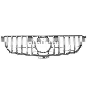 Front Bumper Grille Grill For Mercedes Benz W166 ML300 ML350 ML400 GTR 2012-2015