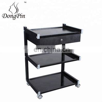 Pdt Beauty Machine Used Glass Salon Trolley 15/17kgs 1ctn/pcs White, Black 830*560*100 Mm 4 Pcs L587*W414*H808 Mm