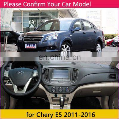 for Chery E5 2011~2016 Riich G3 MVM 550 Anti-Slip Mat Dashboard Cover Pad Sunshade Dashmat Protect Carpet Accessories E 5 2013
